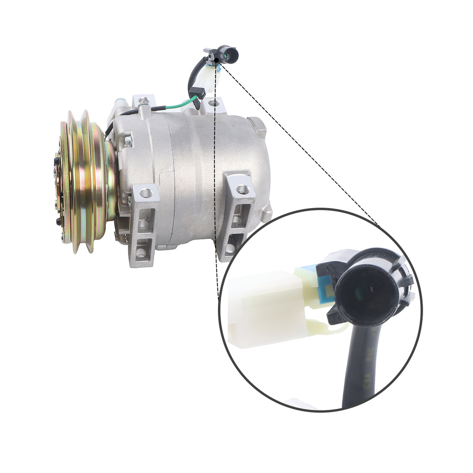 11N6-90040 A500067400-1 A/C Air Conditioning Compressor for Hyundai Excavator R210-7 140LCD-7 - Sinocmp