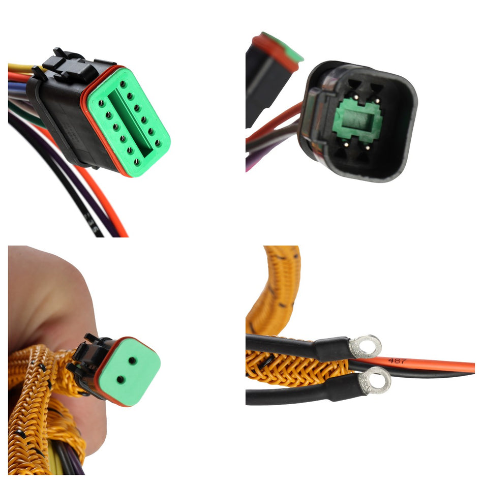 197-4328 Hydraulic Pump Wiring Harness - Plug Detail