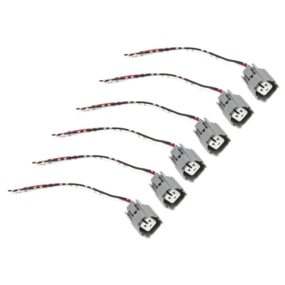 6PCS Sensor Harness Plug Connector 3 Lines for Kobelco SK200-6 Excavator - Sinocmp