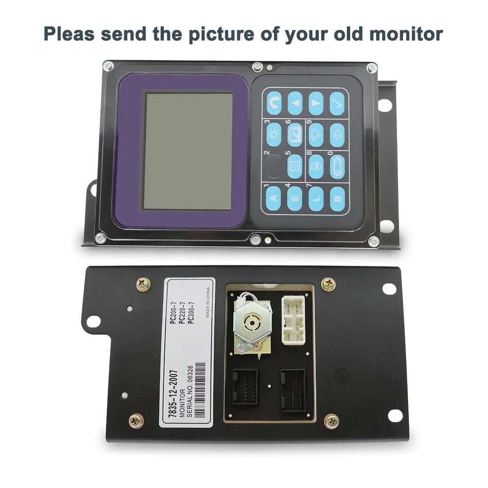 7835-12-2007 7835-12-2008 Gauge Cluster Monitor for Komatsu PC400-7 PC400LC-7 - Sinocmp