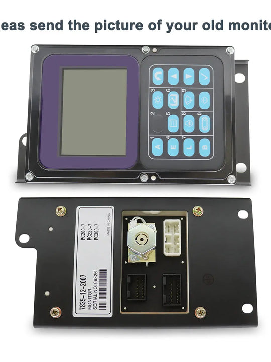 7835-12-2007 7835-12-2008 Gauge Cluster Monitor for Komatsu PC400-7 PC400LC-7