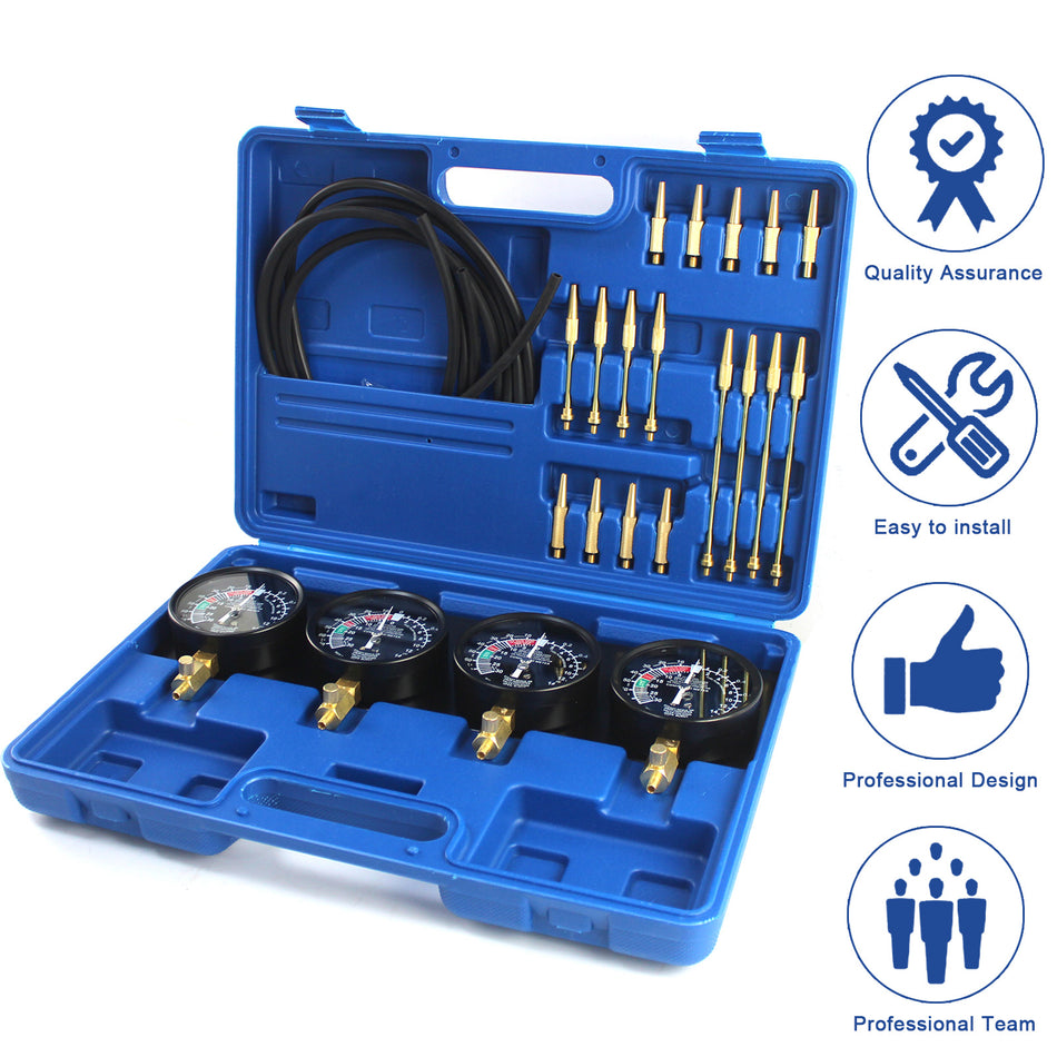 Universal Motorcycle Fuel Vacuum Carburetor Synchronizer Balancer Carb Sync Balancing Gauge Set Fuel Vacuum Carburetor Synchronize Tool Kit for Honda Yamaha Kawasaki Suzuki GS KZ XS - Sinocmp