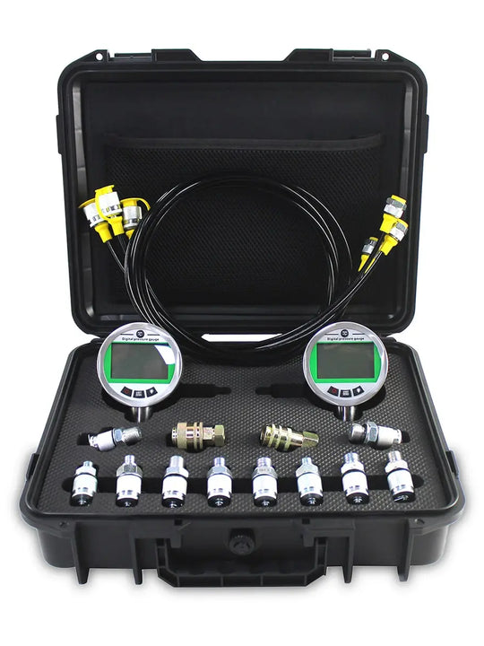 Hydraulic Digital Pressure Test Kit 2 Gauges 70MPA*2