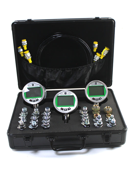3 Gauges 16MPA*1/70MPA*2 Digital Pressure Gauge Kit for Excavators
