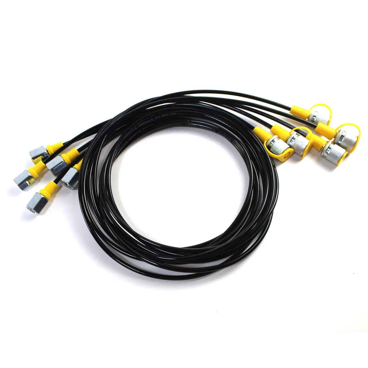 5 Gauges Double Layer Hydraulic Pressure Test Kit 13 Coupling 14 Tee Fittings Free Shipping