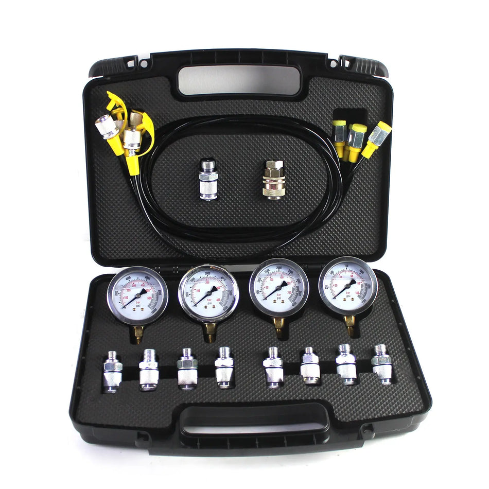 4 Gauges 10/25/40/60Mpa Hydraulic Pressure Test Kit for Excavators - Sinocmp