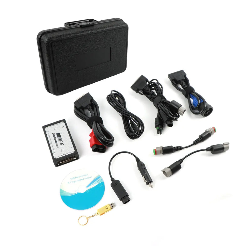 Inline 6 Data Link Adapter 3165033 Fits Cummins Komatsu Diagnostic Scanner Kit SINOCMP