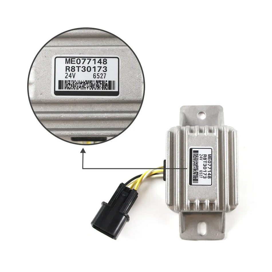 ME077148 24V Electronical Regulator Relay for Kato Mitsubishi Kobelco SK200-3 - Sinocmp