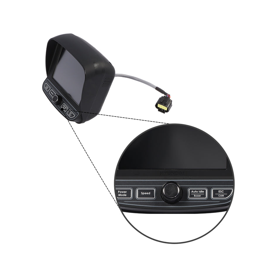 Monitor Display Panel 21M9-36000 21M9-36001 for Hyundai R80-9 R60-9 R55-9 Excavator - Sinocmp