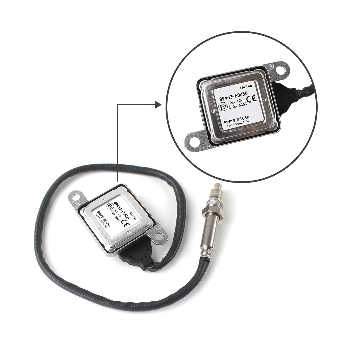 Nitrogen Oxide Sensor 89463-E0450 5WK96668A Nox Sensor for Toyota Hino Truck - Sinocmp