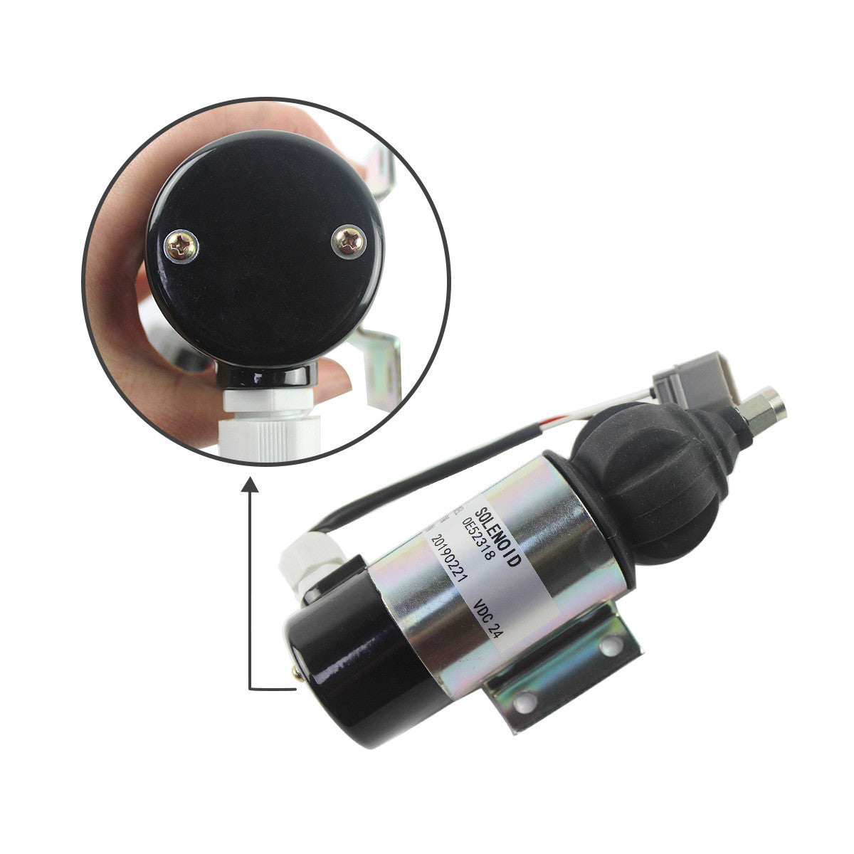 OE52318 24V Shutdown Solenoid Stop Solenoid for Volvo Penta 872825 873754 - Sinocmp